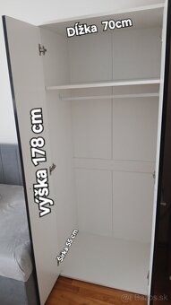 Obývacia TV stena + šatníková skriňa - 5