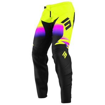 SHOT atv sx mx set dres nohavice fialovo žltý fluo - 5