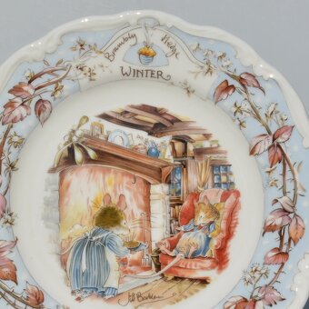 Porcelánové taniere 4 ročné obdobia Brambly Hedges - 5