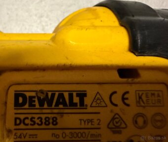 Dewalt aku chvostova pila DCS388 54V - 5