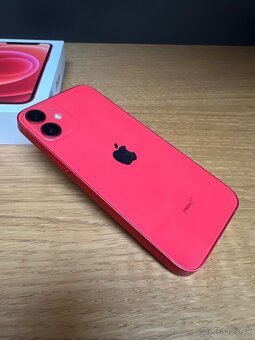 Predám iPhone 12 MINI 64GB, RED, TOP stav, VOLNY, 85% - 5