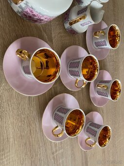 🔱Karlovarský Ružový porcelán ,moka komplet súprava🔱 - 5