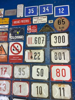 Stara smaltovana cedula tabulka ČSSR cislo domu - 5