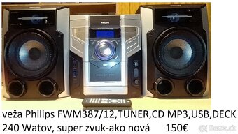 predám rôzne zosilovače a hifi veže - 5