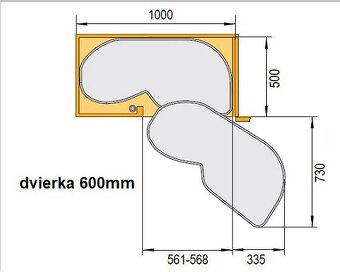 výsuvné police pre slepý roh LeMans II - 5