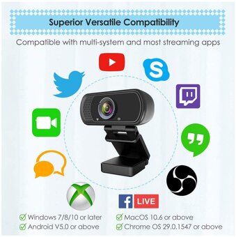 ToLuLu webcam (1080p) + Tripod - 5
