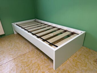 Predám jednolôžkovú posteľ 90x200cm BIELA PEVNA KVALITNA NEW - 5