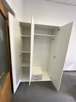 BIELA SKRIŇA SO ZRKADLOM, biela, - 5