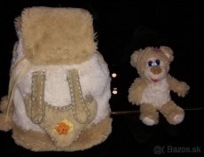 Detský batoh s hračkou - medvedíkom - 5