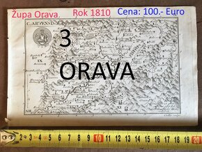 Slovenské župy 200 ročné mapy celá zbierka na predaj - 5