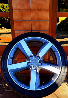 alu R17 5x100 bicolor, orig. Audi A1, pneu 215/40 - 5