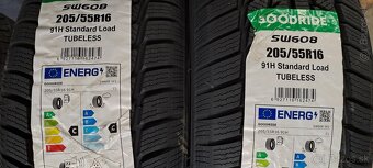 2+2 ks ZIMNÉ 205/55 R16 91H dezén cca 8 mm - rok 2021 - 2023 - 5