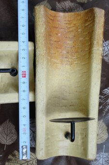 Pár závesných keramických svietníkov. - 5