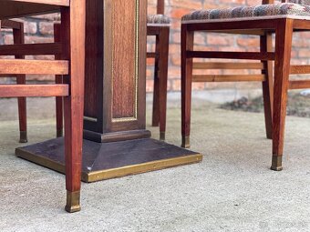 Art deco set 4 stoličky + stôl - 5