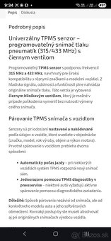 4ks univerzalny TPMS senzor tlaku v pneumatike - 5