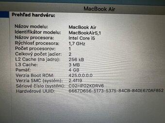 Pocitac Apple MacBook Air 11" Procesor i5 - 5