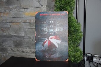 Resident Evil plechova tabula 30x20cm - 5