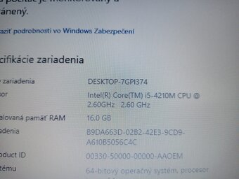 predám HP probook 640 G1 ,Intel® Core™ i5 ,16gb ram ,ssd - 5