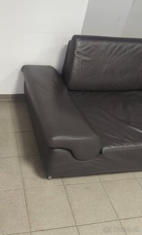 Kožená rohová sedacia súprava - TOP STAV, ako NOVÁ - 5