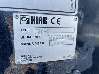 hydraulicka ruka Hiab 220C-5 Radio - 5