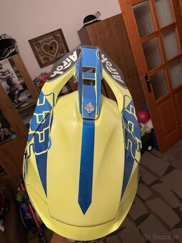 Prilba Airoh Twist 2.0 Frame modrá fluo 21 + okliare fox - 5