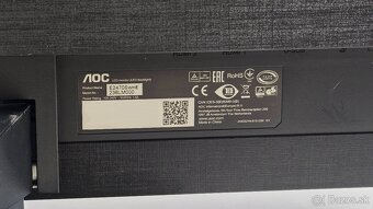 Predám AOC E2470SWHE – 24" Full HD monitor, 1 ms, HDMI - 5