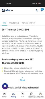 Thomson TV 28” - 71 cm - 5
