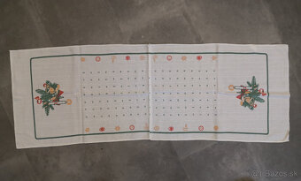 Staré vianočné obrusy 12ks - 5