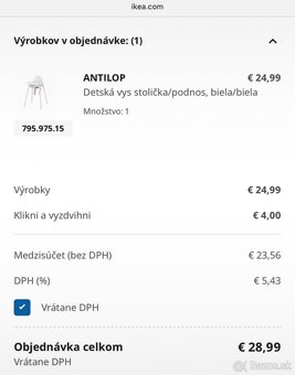 Antilop stolička s podnosom - 5