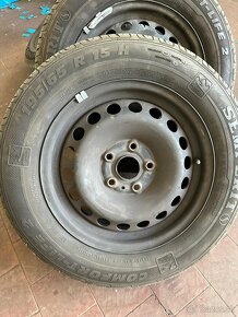 Plechové disky r15 letné pneu - 5