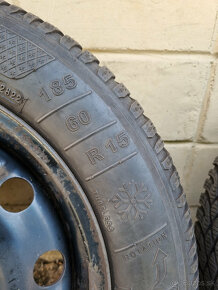 Zimné pneu 185/60 R15 + plech disky 5x100 6Jx15 H2 ET38 - 5