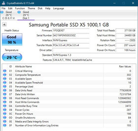 Thunderbolt Samsung Portable SSD X5 1000GB - 5