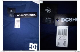 Modré značkové tričko zn.DC v.S +ponožky a tielko nové zada - 5
