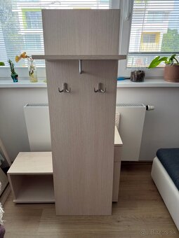 Kompletná sada do predsiene skrinky , zrkadlo, vesiak - 5