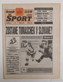 Staré noviny Denník Šport 3 - 5