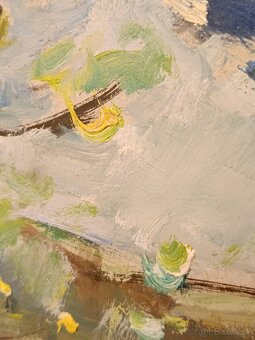 Obraz Jana Lieblová, dedina na Záhorí, olej 63x73 - 5