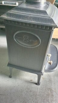 Liatinové kachle Jotul F 8 TD modročierny smalt - 5