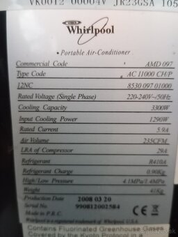 Predám mobilnú klimatizáciu Whirlpool ❄️ - 5