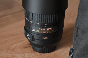 Nikkor 55 - 300 AF VR - zoom objektiv pre nikon - ako novy - 5