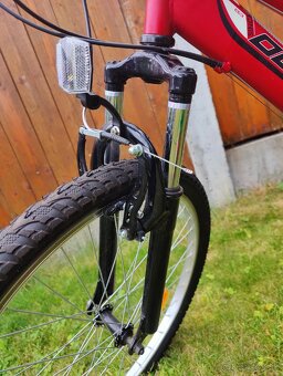 Olpran Falcon SUS 24" dievčenský horský bicykel červený - 5