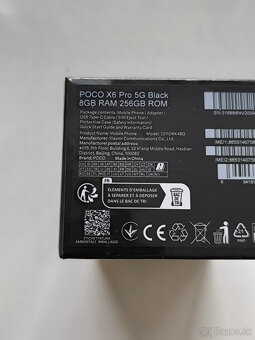 POCO X6 PRO 8/256 5G - NOVÝ - Black a Grey - 5