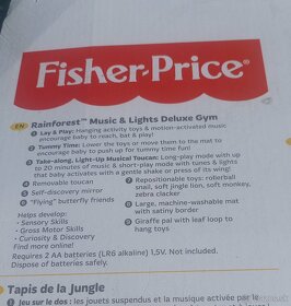 Fisher Price Rainforest Deluxe hracia deka s hrazdičkou - 5