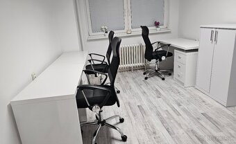 Gauč, stolík, písacie stoly, kanc. stoličky, skrinky - 5