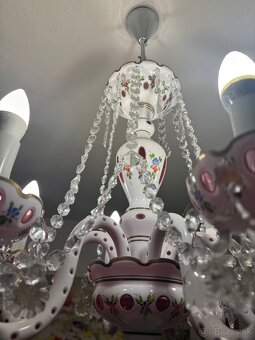 Emailový krištáľový luster - 5