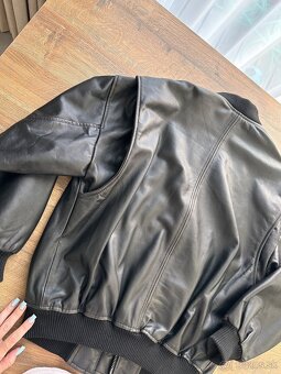 Dámska kožená bomber bunda Zara - 5