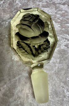 ART Deco flakón citrinove sklo Top stav - 5