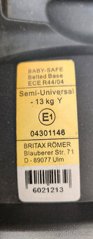 Preám autosedačku a základňu Romer - 5