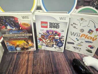 Nintendo Wii, 2 ovládače, bicie, 3 hry - 5