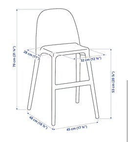 Ikea vyššia stolička pre deti od 3 do 6 rokov - 5
