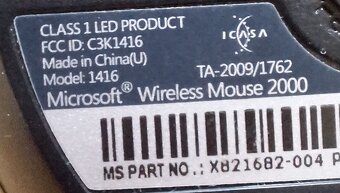 bezdrotova klavesnica s mysou MICROSOFT Wireless 2000 - 5